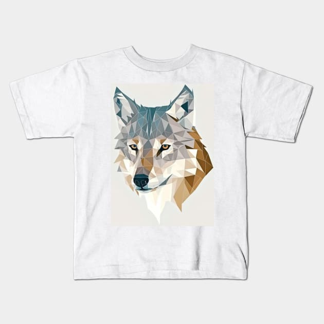 Wolf Logo 2 Kids T-Shirt by AstroRisq